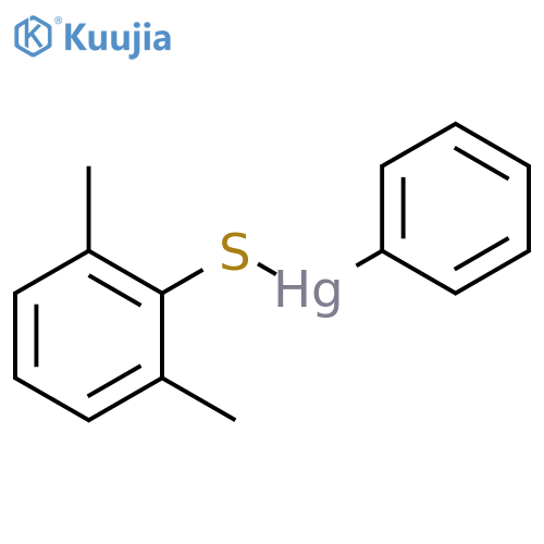 Mercury, (2,6-dimethylbenzenethiolato)phenyl- structure
