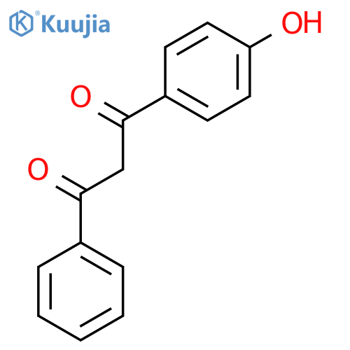 1-(4-hydroxyphenyl)-3-phenylpropane-1,3-dione structure