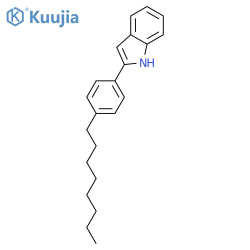 1H-Indole, 2-(4-octylphenyl)- structure