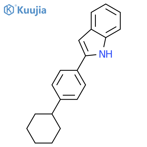 1H-Indole, 2-(4-cyclohexylphenyl)- structure