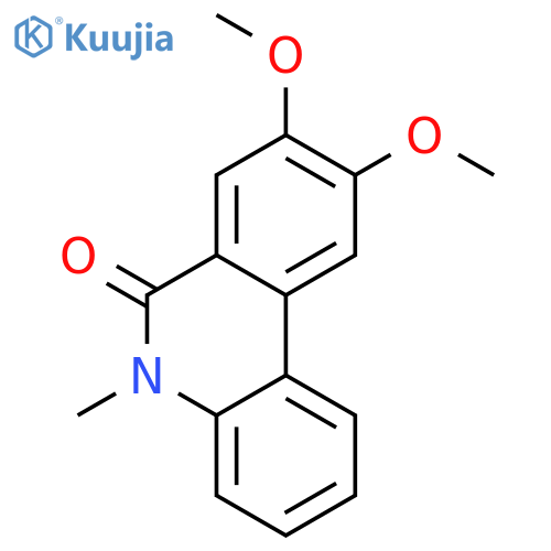8,9-dimethoxy-5-methylphenanthridin-6-one structure