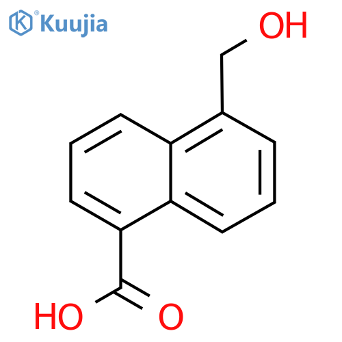 5-(Hydroxymethyl)naphthalene-1-carboxylic acid structure