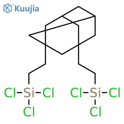 (tricyclo[3.3.1.13,7]decane-1,3-diyldiethane-2,1-diylbis[trichlorosilane] structure