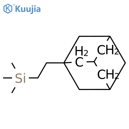 trimethyl[2-(tricyclo[3.3.1.1~3,7~]dec-1-yl)ethyl]silane structure