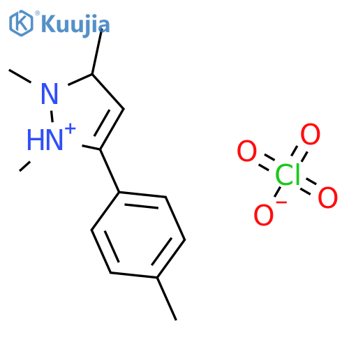 1H-Pyrazolium, 1,2,3-trimethyl-5-(4-methylphenyl)-, perchlorate structure