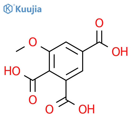 1,2,4-Benzenetricarboxylic acid, 6-methoxy- structure
