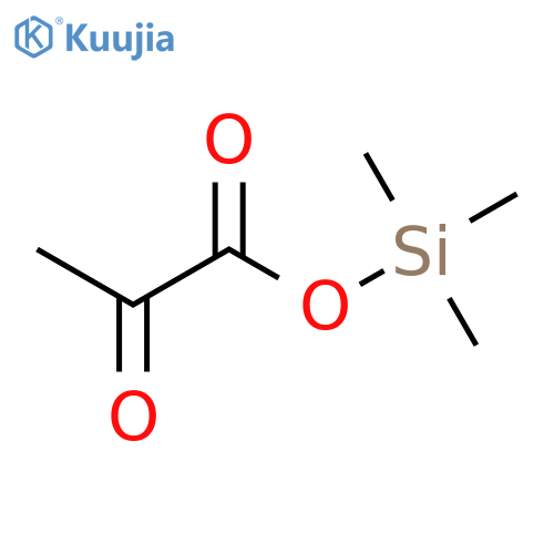 Propanoic acid, 2-oxo-, trimethylsilyl ester structure
