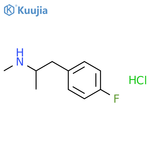 DL-4-Fluoromethamphetamine hydrochloride structure