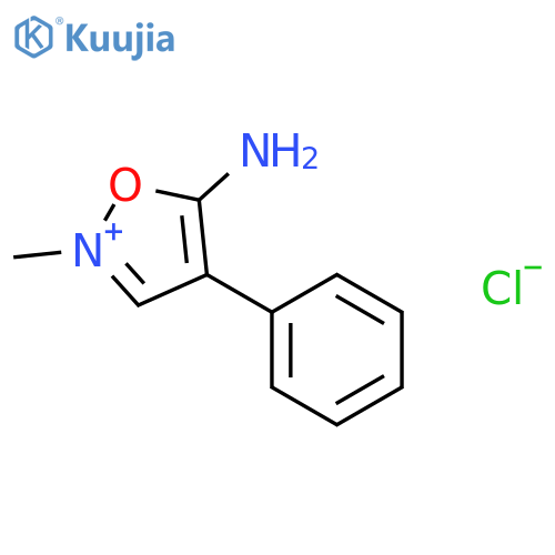 ISOXAZOLIUM, 5-AMINO-2-METHYL-4-PHENYL-, CHLORIDE structure