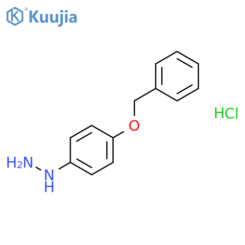(4-(Benzyloxy)phenyl)hydrazine hydrochloride structure