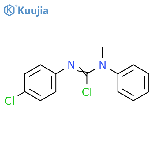 Carbamimidic chloride, N'-(4-chlorophenyl)-N-methyl-N-phenyl- structure