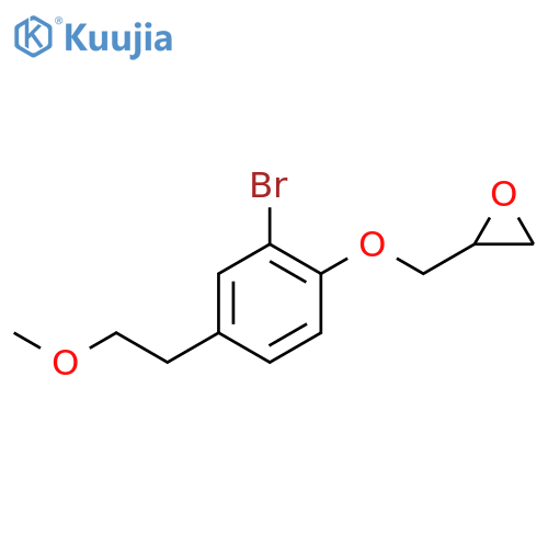 OXIRANE, [[2-BROMO-4-(2-METHOXYETHYL)PHENOXY]METHYL]- structure