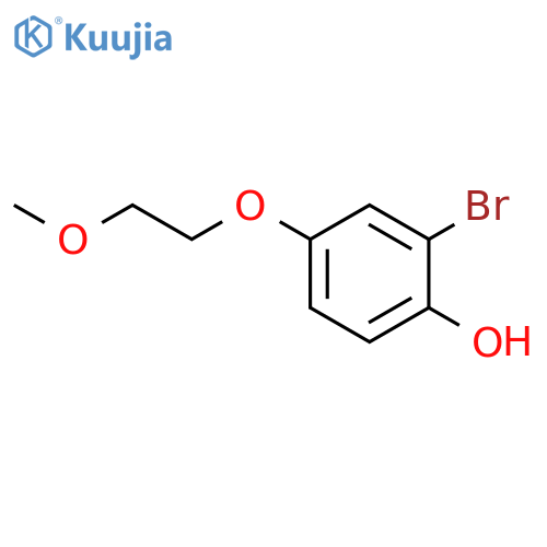 2-bromo-4-(2-methoxy-ethoxy)-phenol structure