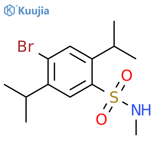 Benzenesulfonamide, 4-bromo-N-methyl-2,5-bis(1-methylethyl)- structure