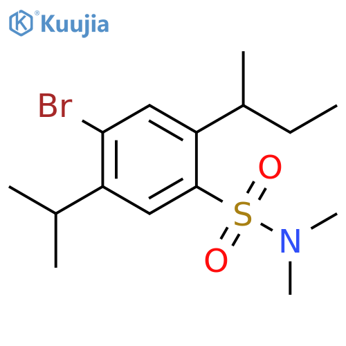Benzenesulfonamide,4-bromo-N,N-dimethyl-5-(1-methylethyl)-2-(1-methylpropyl)- structure