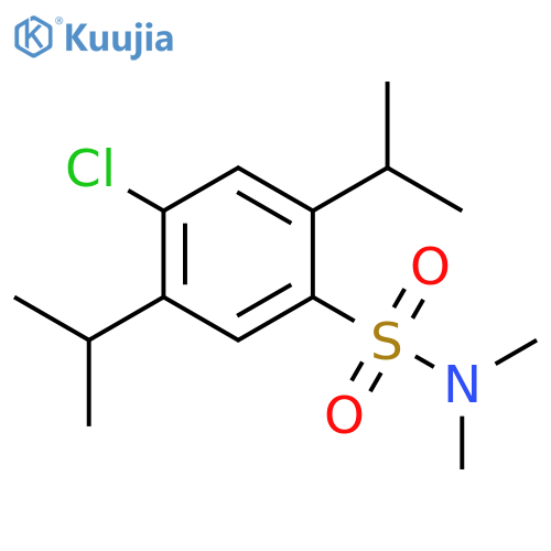 Benzenesulfonamide, 4-chloro-N,N-dimethyl-2,5-bis(1-methylethyl)- structure