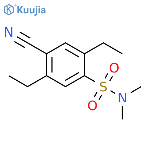 Benzenesulfonamide, 4-cyano-2,5-diethyl-N,N-dimethyl- structure