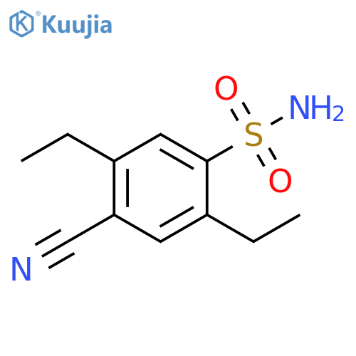 Benzenesulfonamide, 4-cyano-2,5-diethyl- structure