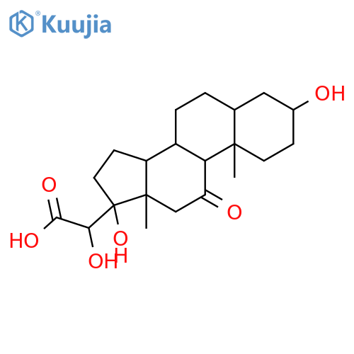Pregnan-21-oic acid,3,17,20-trihydroxy-11-oxo-, (3a,5b,20R)- structure