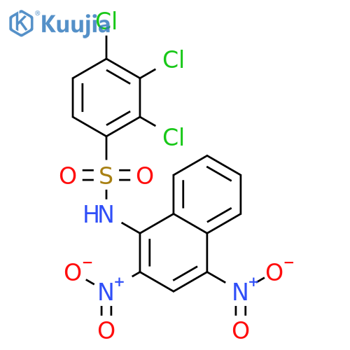 Benzenesulfonamide,2,3,4-trichloro-N-(2,4-dinitro-1-naphthalenyl)- structure