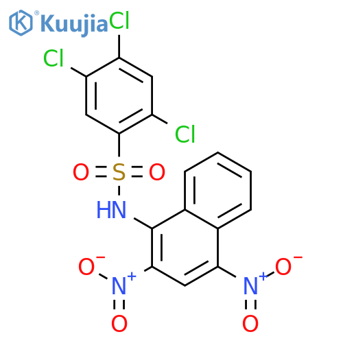 Benzenesulfonamide, 2,4,5-trichloro-N-(2,4-dinitro-1-naphthalenyl)- structure