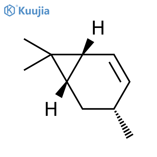 (1r,4r)-4,7,7-trimethylbicyclo[4.1.0]hept-2-ene structure