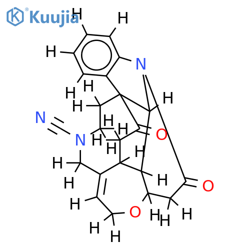 10,16-dioxo-16,19-seco-strychnidine-19-carbonitrile structure