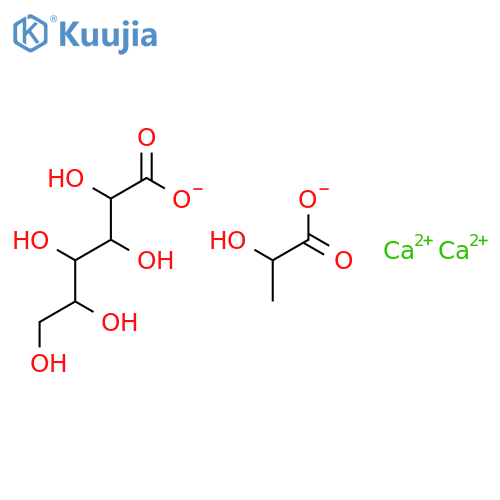 dicalcium; 2-hydroxypropanoate; (2R,3S,4R,5R)-2,3,4,5,6-pentahydroxyhexanoate structure