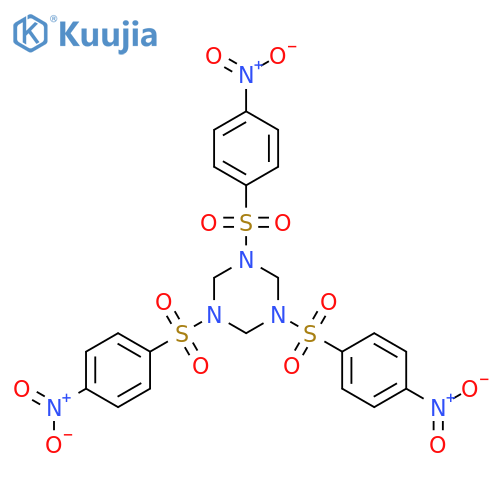 1,3,5-Triazine, hexahydro-1,3,5-tris[(4-nitrophenyl)sulfonyl]- structure