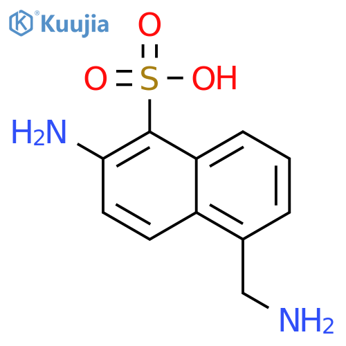 2-Amino-5-(Aminomethyl)Naphthalene-1-Sulfonic Acid structure