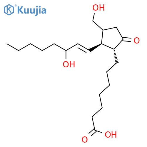 PROST-13-EN-1-OIC ACID, 15-HYDROXY-11-(HYDROXYMETHYL)-9-OXO-, (13E)- structure
