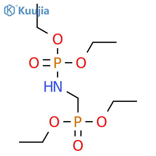 Phosphoramidic acid, [(diethoxyphosphinyl)methyl]-, diethyl ester structure