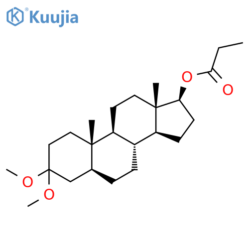 Androstan-17-ol, 3,3-dimethoxy-, propanoate, (5a,17b)- structure