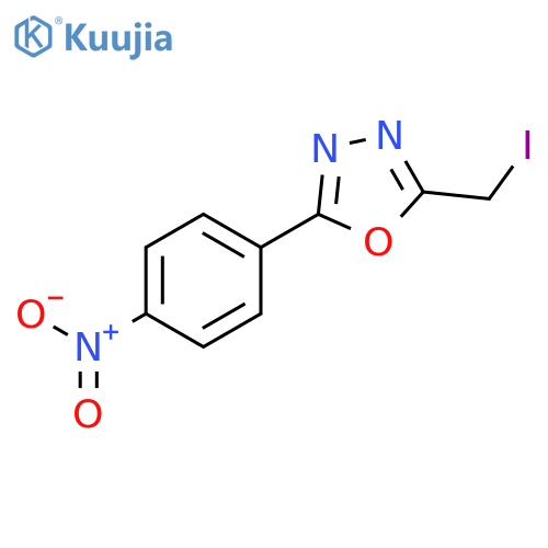 1,3,4-Oxadiazole, 2-(iodomethyl)-5-(4-nitrophenyl)- structure