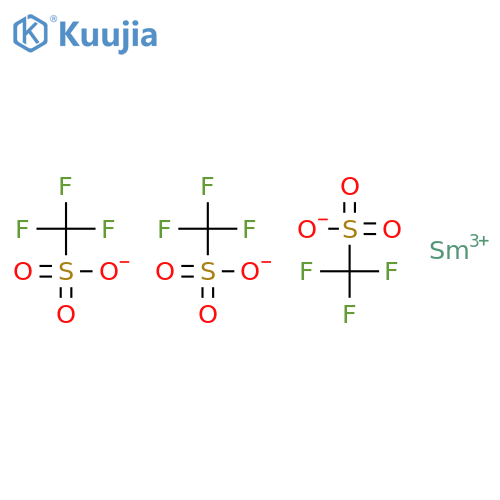 Samarium(iii) trifluoromethanesulfonate structure