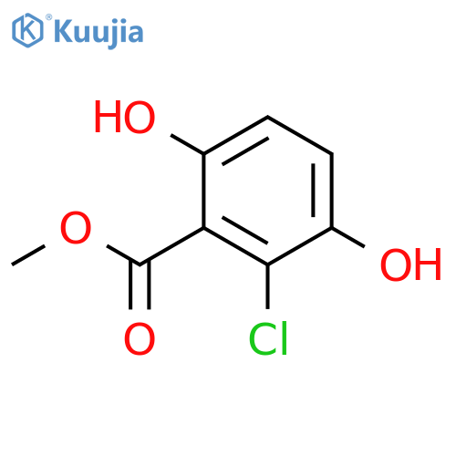 Benzoic acid, 2-chloro-3,6-dihydroxy-, methyl ester structure