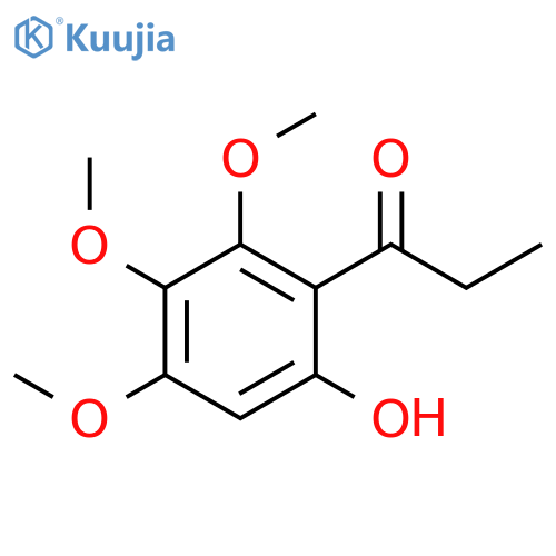 1-Propanone, 1-(6-hydroxy-2,3,4-trimethoxyphenyl)- structure