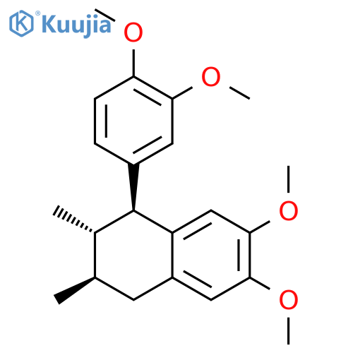 Naphthalene,1-(3,4-dimethoxyphenyl)-1,2,3,4-tetrahydro-6,7-dimethoxy-2,3-dimethyl-,(1S,2S,3R)- structure