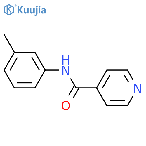 N-(3-methylphenyl)pyridine-4-carboxamide structure