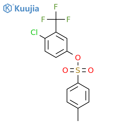 [4-Chloro-3-(trifluoromethyl)phenyl] 4-methylbenzenesulfonate structure