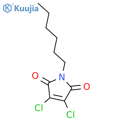 1H-Pyrrole-2,5-dione, 3,4-dichloro-1-hexyl- structure