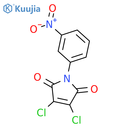 1H-Pyrrole-2,5-dione, 3,4-dichloro-1-(3-nitrophenyl)- structure