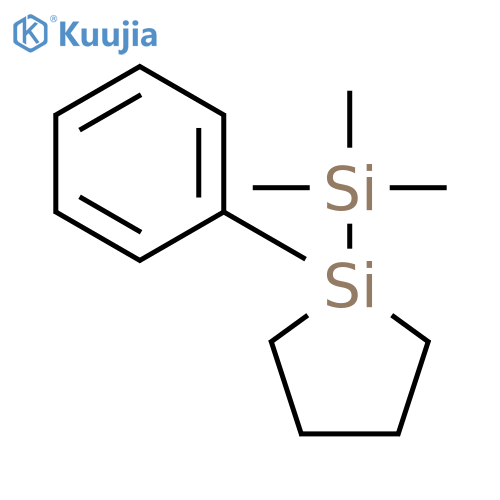 Silacyclopentane, 1-phenyl-1-(trimethylsilyl)- structure