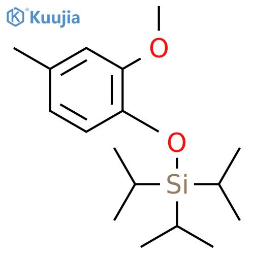 SILANE, (2-METHOXY-4-METHYLPHENOXY)TRIS(1-METHYLETHYL)- structure