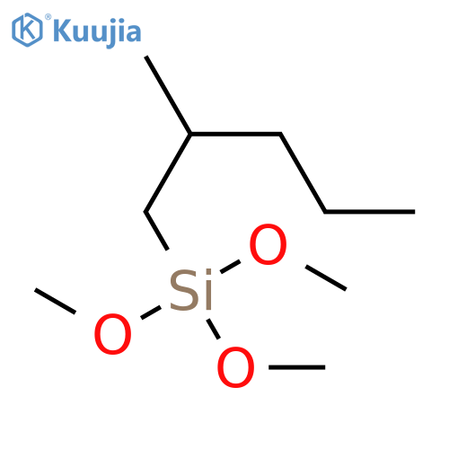 Silane, trimethoxy(2-methylpentyl)- structure
