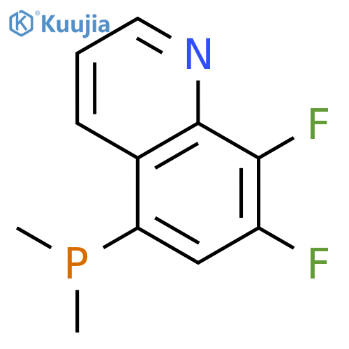 QUINOLINE, 5-(DIMETHYLPHOSPHINO)-7,8-DIFLUORO- structure