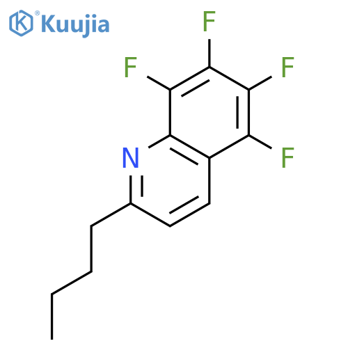 QUINOLINE, 2-BUTYL-5,6,7,8-TETRAFLUORO- structure