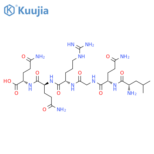 L-GLUTAMINE, L-LEUCYL-L-GLUTAMINYLGLYCYL-L-ARGINYL-L-GLUTAMINYL- structure
