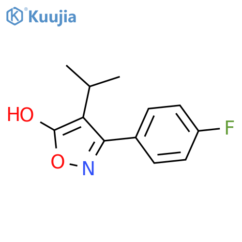 5-Isoxazolol, 3-(4-fluorophenyl)-4-(1-methylethyl)- structure