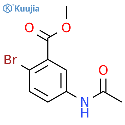 Methyl 5-acetamido-2-bromobenzoate structure